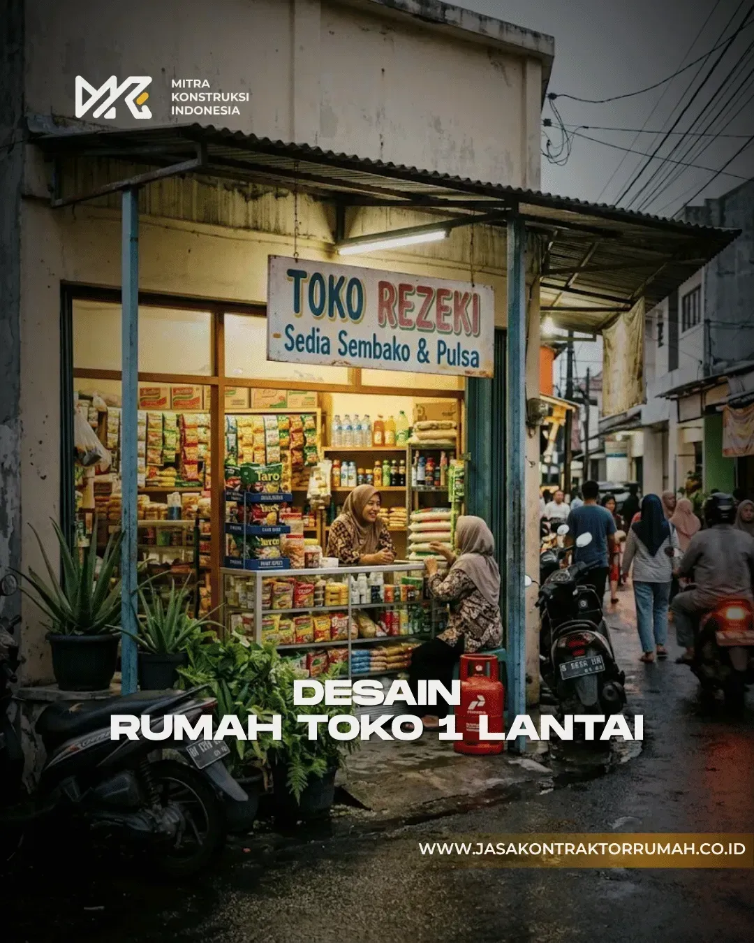 rumah toko 1 lantai 1