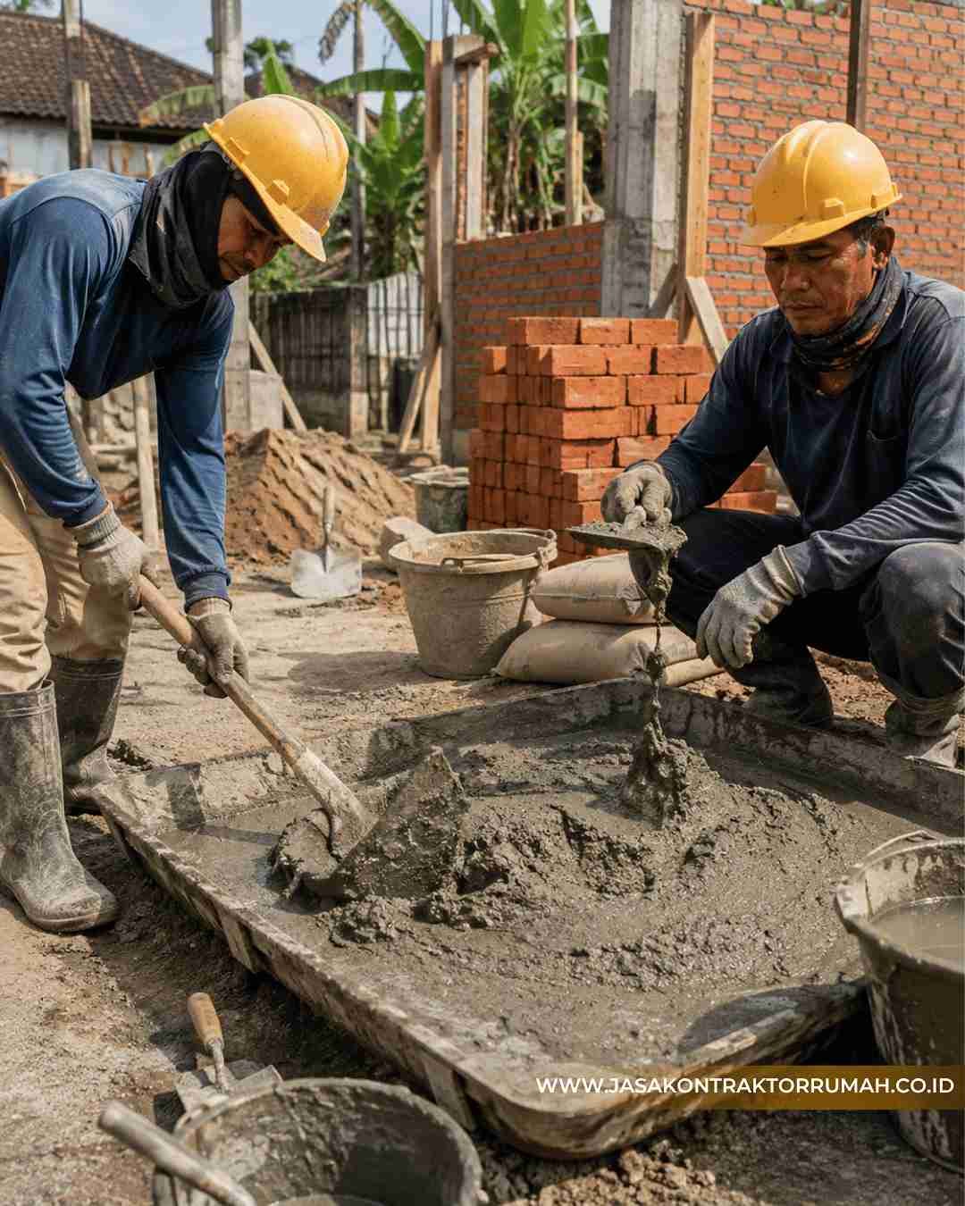 Penyiapan Adukan Mortar yang Tepat