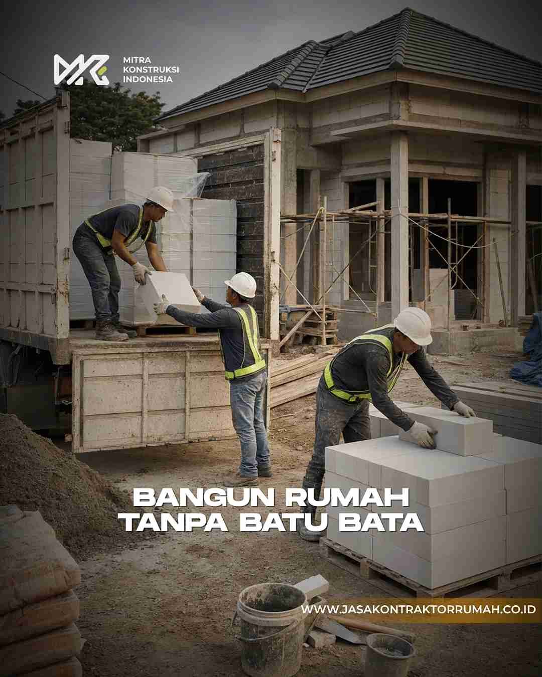 Penurunan Bata Ringan AAC dari Truk