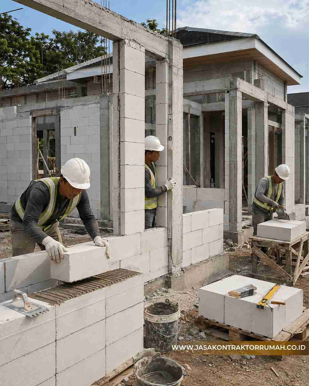 Bangun rumah tanpa batu bata