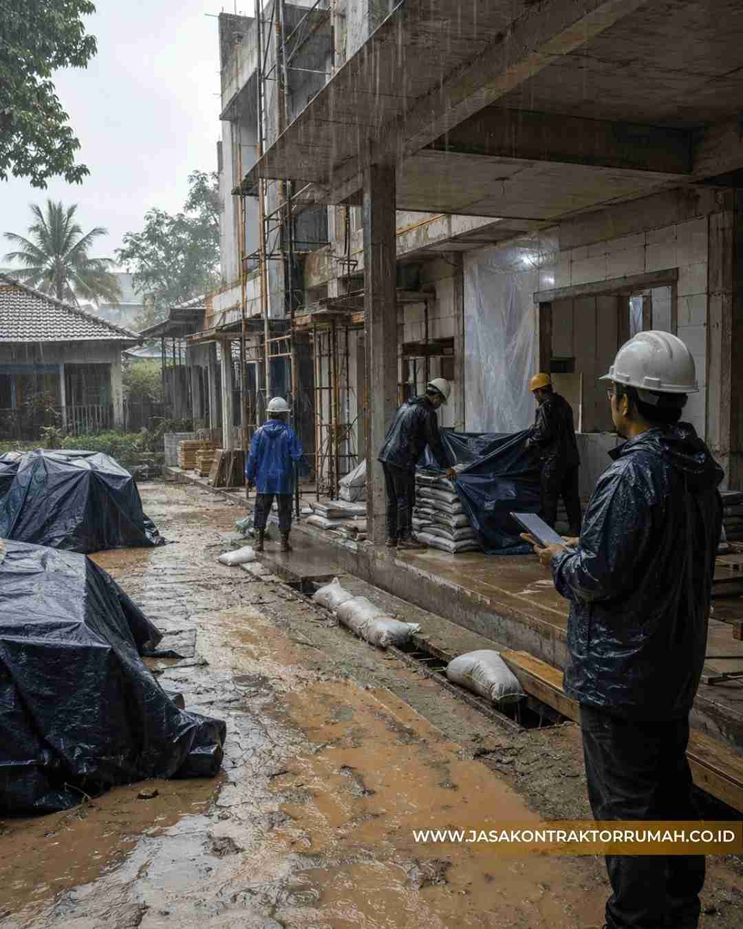 Kondisi Cuaca yang Menghambat Proses Pengerjaan