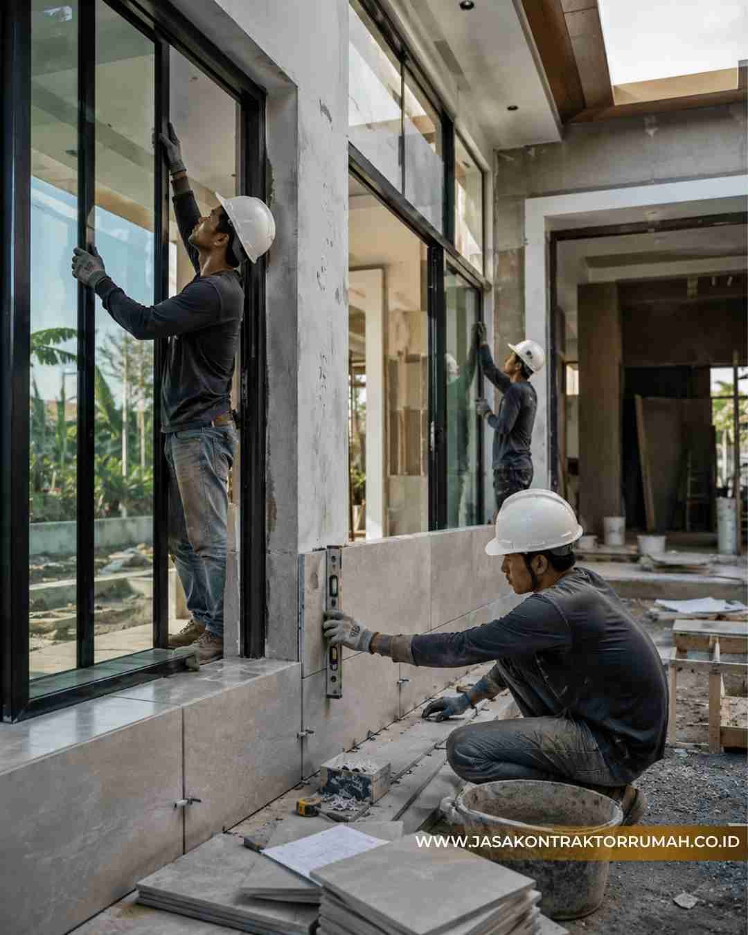 Menggunakan Bahan Bangunan Modern