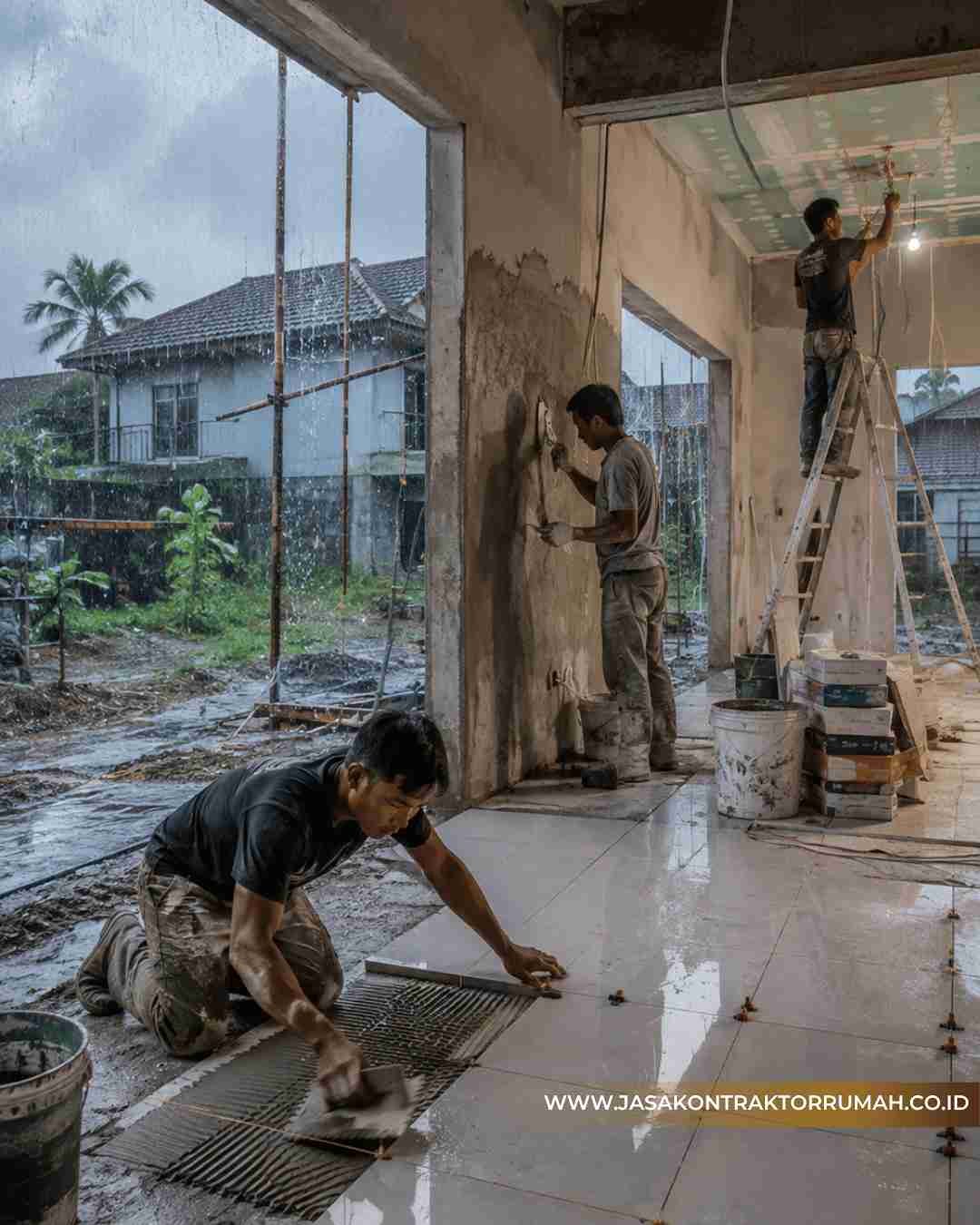 Pengerjaan Interior Saat Musim Hujan