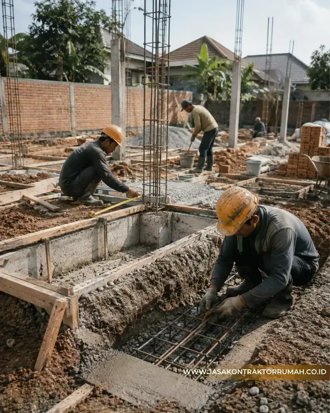 Pembuatan Pondasi Rumah