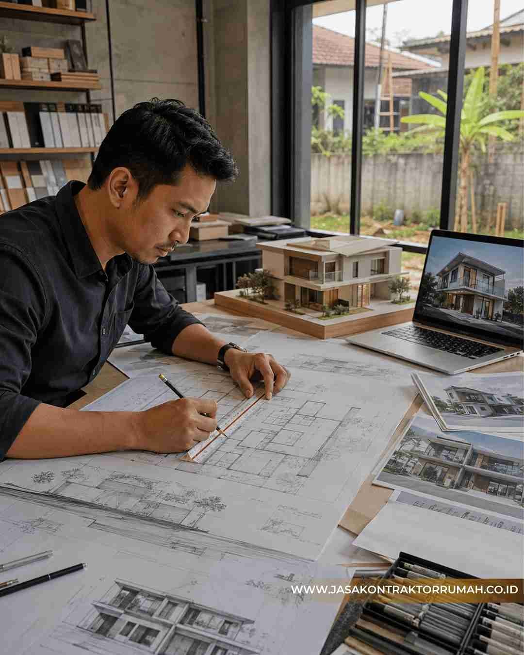Pembuatan Gambar Desain Rumah