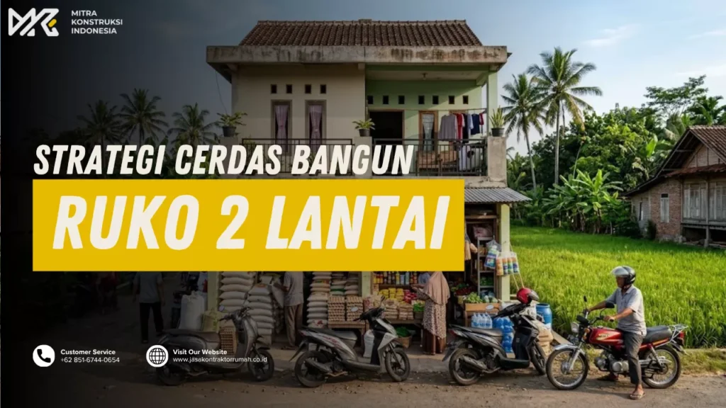 bangun ruko 2 lantai