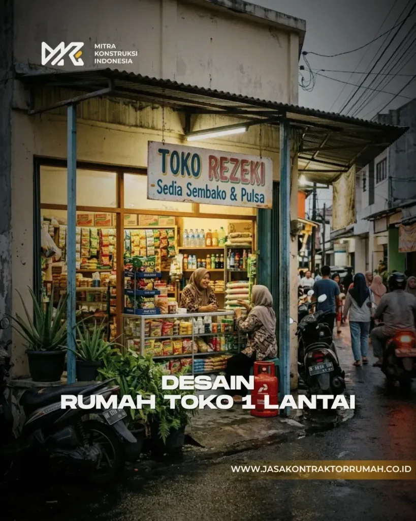 rumah toko 1 lantai 1